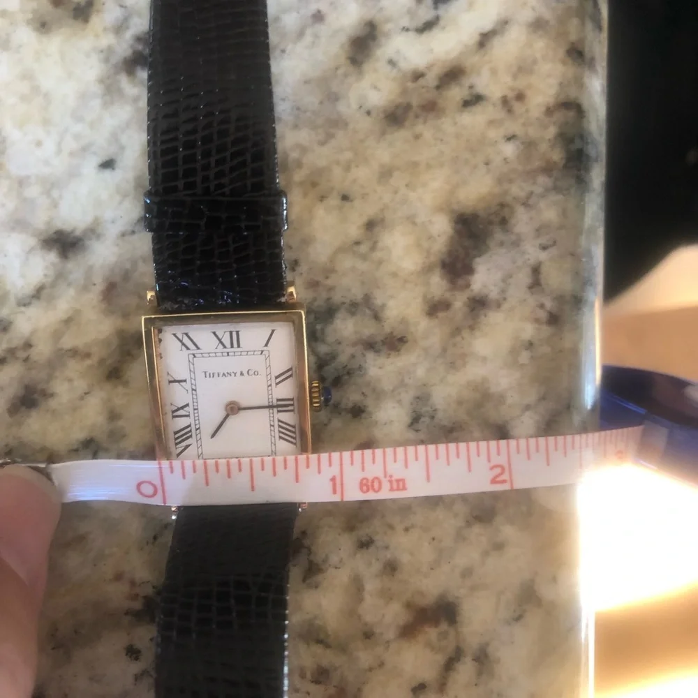 Tiffany & Co Mid Size Unisex 14kt Roman Quartz Watch Free Ship
